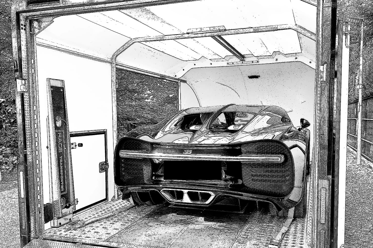 Bugatti Chiron on Under Cover’s exclusive vehicle transport